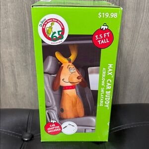 New How The Grinch Who Stole Christmas Max The Dog Car Buddy 3.5' Inflatable